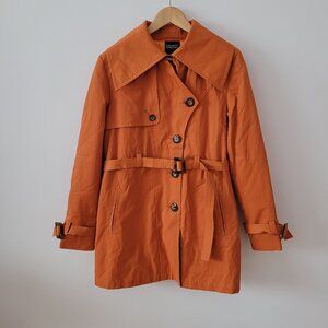 Hillary Radley Burnt Orange Trench Coat-Medium